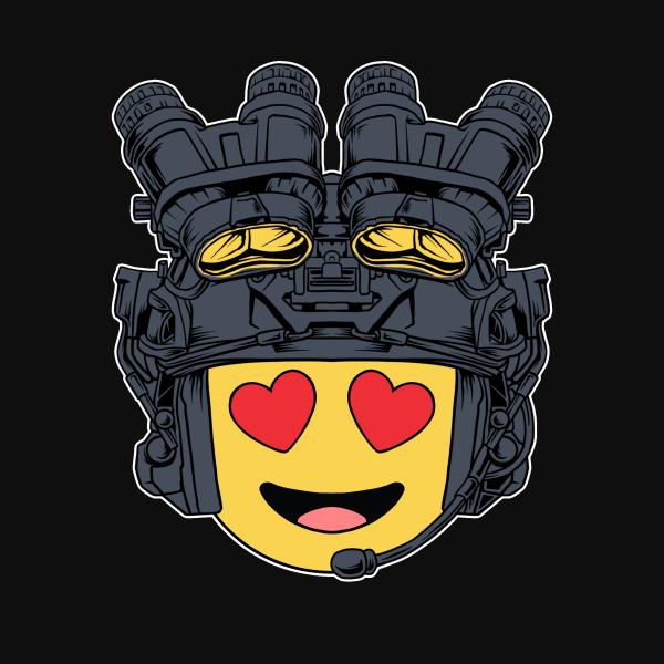 HEART EYES EMOTICON TACTICAL