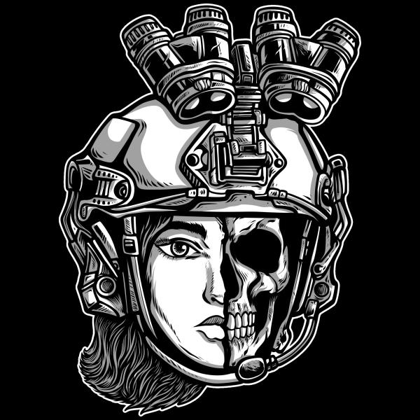 Girl X Tactical Skull
